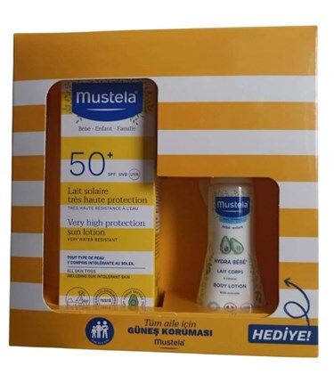 MUSTELAGÜNEŞ ÜRÜNLERİMustela Set - Güneş Losyonu SPF50+ 100 ml + Mustela Hydra Bebe 50 ml