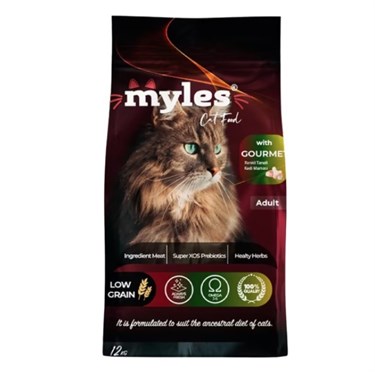 MYLESSEVİMLİ DOSTLARIMIZMyles Cat Food Gurme Renkli Taneli Yetişkin Kedi Maması 12 Kg