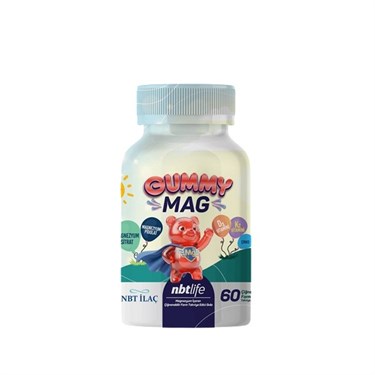 NBTÇOCUKLAR İÇİN BESİN TAKVİYELERİNbt Life Gummy Mag 60 Çiğnenebilir Jel Form