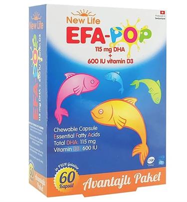 NEW LIFEVİTAMİN-MİNERALLERNew Life EFA-Pop 60 Kapsül