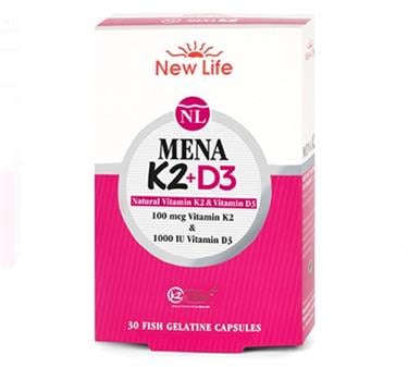 NEW LIFEVİTAMİN-MİNERALLERNew Life Mena K2+D3 30 Kapsül