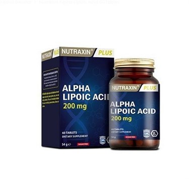 NUTRAXINBESİN TAKVİYELERİNutraxin Alpha Lipoic Acid 200 mg 60 Tablet