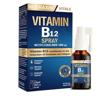 NUTRAXINVİTAMİN-MİNERALLERNutraxin Vitamin B12 Sprey 15 ml