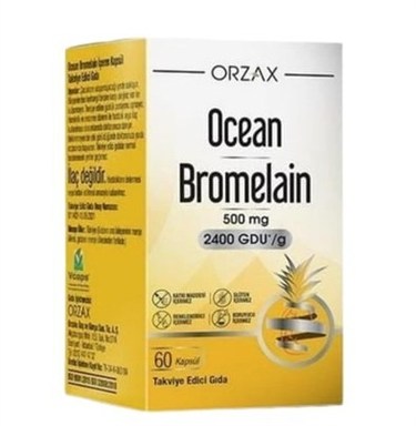 ORZAXVİTAMİN-MİNERALLEROrzax Ocean Bromelain 60 Kapsül