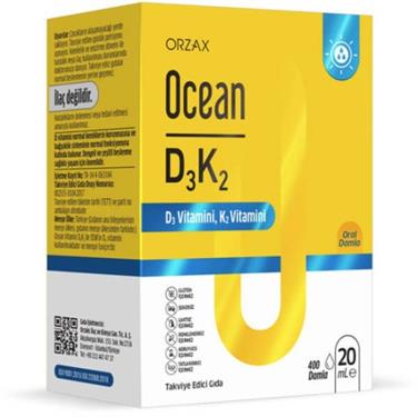 ORZAXVİTAMİN-MİNERALLEROrzax Ocean D3K2 Damla 20 ML