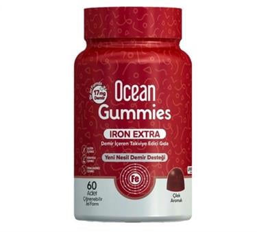 ORZAXVİTAMİN-MİNERALLEROrzax Ocean Gummies Iron Extra 17 mg 60 Çiğnenebilir Jel