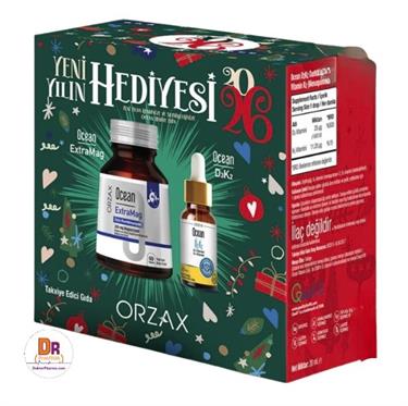 ORZAXVİTAMİN-MİNERALLEROrzax Ocean Yeni Yıl Hediyesi Extramag 60 Tablet + D3K2 Damla 20 ml