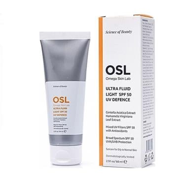 Osl Omega Skin LabYÜZ GÜNEŞ ÜRÜNLERİOsl Omega Skin Lab Ultra Fluid Light Yağlı ve Sivilceye Yatkın Ciltler için SPF 50+ UV Defence 50 ml