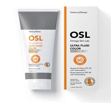 Osl Omega Skin LabYÜZ GÜNEŞ ÜRÜNLERİOsl Omega Skin Lab Ultra Fluide Color Spf50+ Güneş Koruyucu Krem 50 ml -Brown