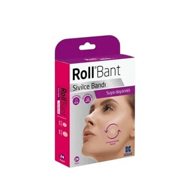 ROLLCİLT BAKIM ÜRÜNLERİRoll Suya Dayanıklı Sivilce Bandı 24’lü - 1 Kutu