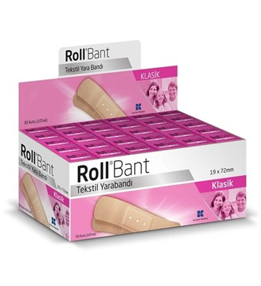 ROLLGENEL SAĞLIK ÜRÜNLERİRoll Bant Tekstil Yarabandı 30 Kutu 10'luk