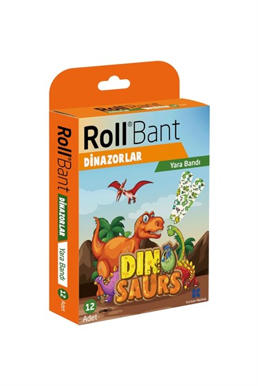ROLLKİŞİSEL BAKIM ÜRÜNLERİRoll Bant Yara Bandı Dinozorlar 12'li