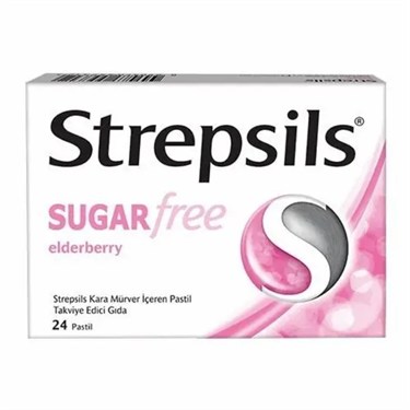 STREPSILSGÖZ-KULAK BURUN BOĞAZ SAĞLIĞIStrepsils Karamürver Aromalı Şekersiz 24 Pastil