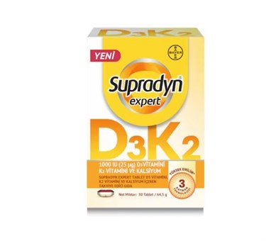 SUPRADYNVİTAMİN-MİNERALLERSupradyn Expert D3K2 30 Tablet