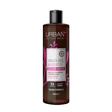 URBAN CAREŞAMPUANLARUrban Care Argan Oil & Keratin 5X  Besleyici ve Kırılma Karşıtı Saç Bakım Şampuanı 350 ml