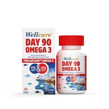 WELLCAREOMEGA-3 / BALIK YAĞLARIWellcare Omega 90 Days Yumuşak Kapsül