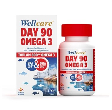 WELLCAREOMEGA-3 / BALIK YAĞLARIWellcare Omega 90 Days Yumuşak Kapsül
