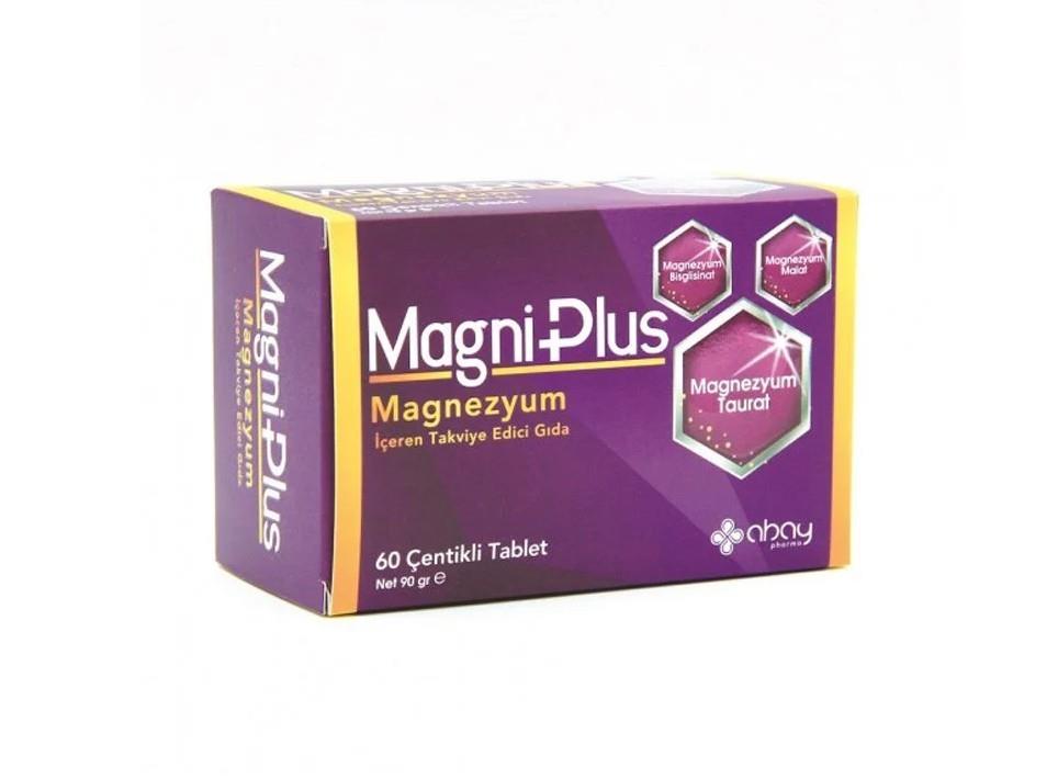 ABAYVİTAMİN-MİNERALLERMagni Plus Magnezyum 60 Tablet