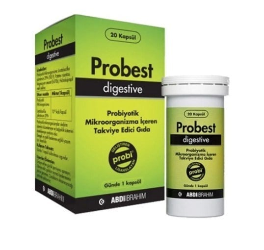 ABDİ İBRAHİMVİTAMİN-MİNERALLERProbest Digestive Probiyotik 20 Kapsül