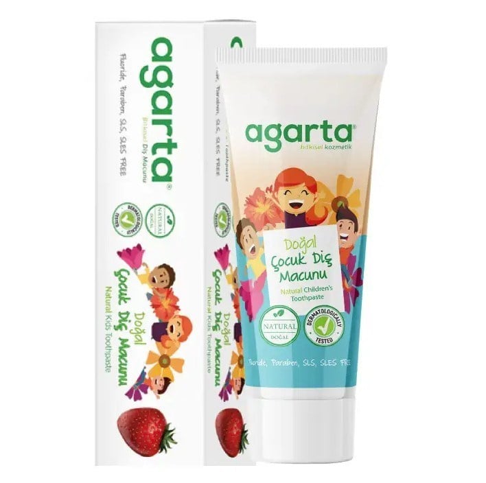 AGARTADİŞ MACUNLARIAgarta Doğal Çocuk Çilekli Diş Macunu 75 ml