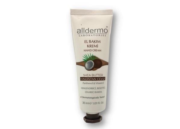 AlldermoNEMLENDİRİCİLERAlldermo El Bakım Kremi Shea Butter Ve Hindistan Cevizi 30 ml
