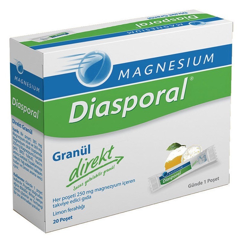 ASSOSVİTAMİN-MİNERALLERMagnesium Diasporal Direkt Granül 20 Poşet