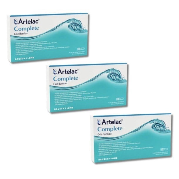 BAUSCH+LOMBGÖZ-KULAK BURUN BOĞAZ SAĞLIĞIArtelac Complete Göz Damlası 30 Flakon 0,5 ml - 3 Adet