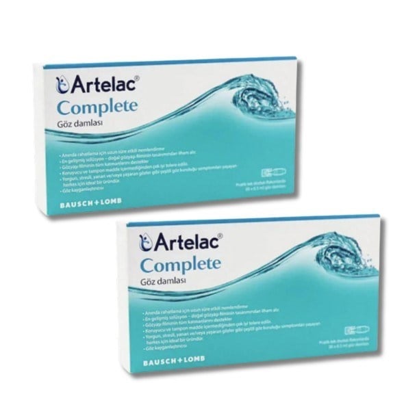 BAUSCH+LOMBGÖZ-KULAK BURUN BOĞAZ SAĞLIĞIArtelac Complete Göz Damlası 30 Flakon 0,5 ml - 2 Adet