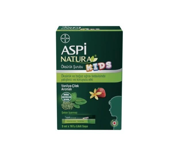 BAYERÇOCUKLAR İÇİN BESİN TAKVİYELERİAspinatura Kids Öksürük Şurubu 5 ml 16 Saşe