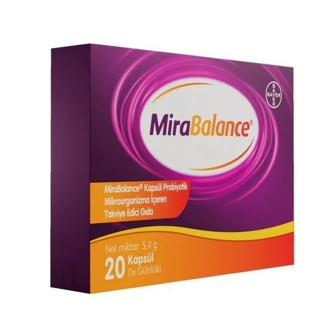 BAYERPROBİYOTİKLERMirabalance Probiyotik 20 Kapsül