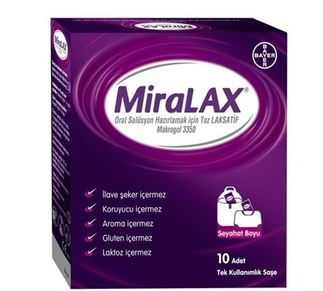 BAYERPROBİYOTİKLERMiralax 10 Saşe