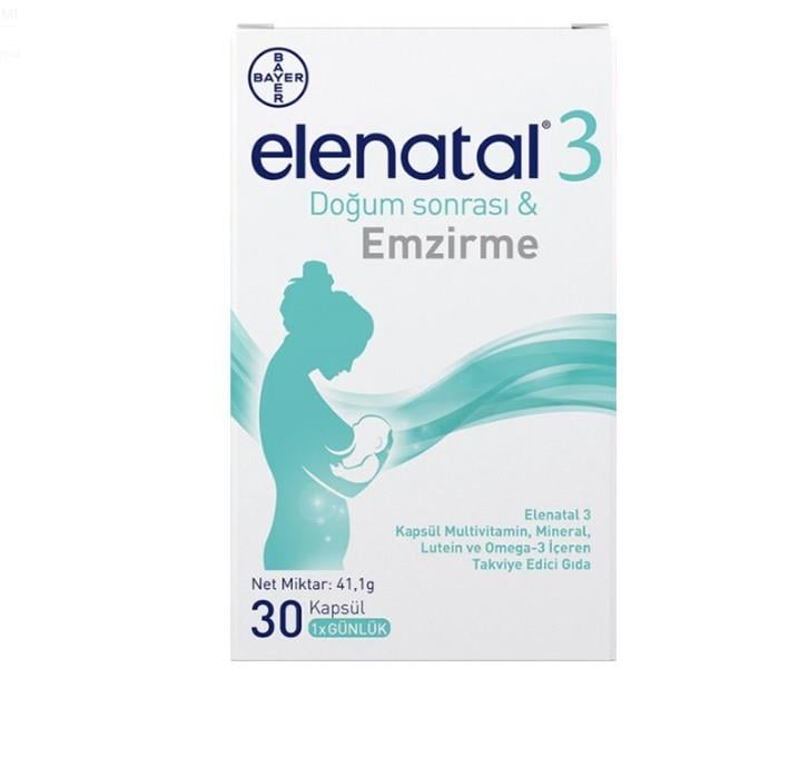 BAYERVİTAMİN-MİNERALLERElenatal 3 30 Kapsül