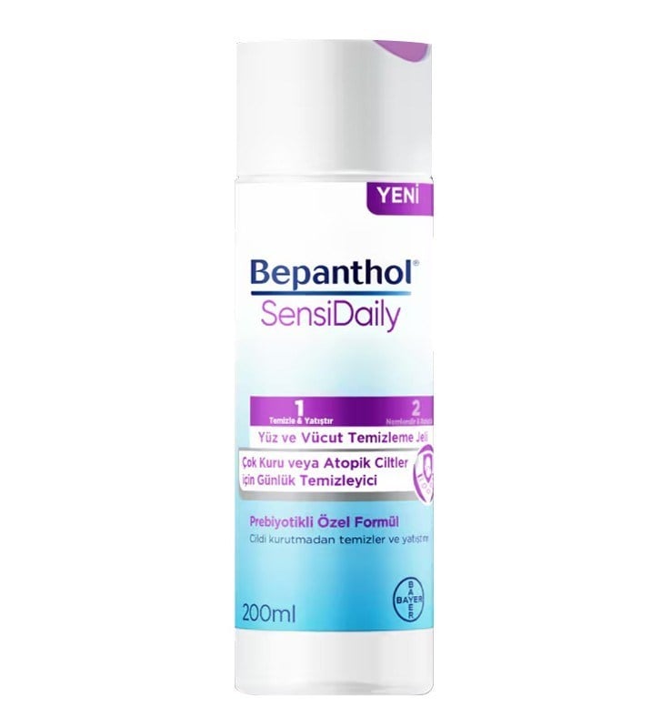 BAYERYÜZ TEMİZLEYİCİLERBepanthol Sensidaily Yüz ve Vücut Temizleme Jeli 200 ml