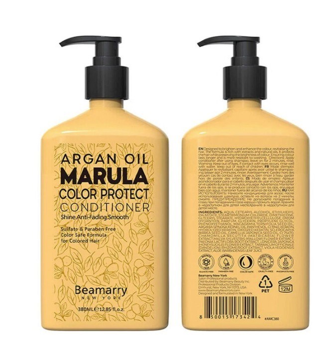 BeaMarryŞAMPUANLARBeamarry Argan Oil Marula Color Protect Conditioner Boyalı Saçlar İçin Argan Yağı ve Marula Özlü Saç Kremi 380 ml