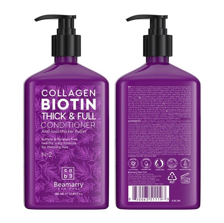 BeaMarryŞAMPUANLARBeamarry Collagen Biotin Thick Full Conditioner 380 ml