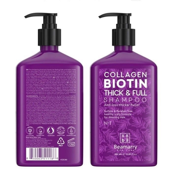 BeaMarryŞAMPUANLARBeamarry Collagen Biotin Thick Full Shampoo 380 ml