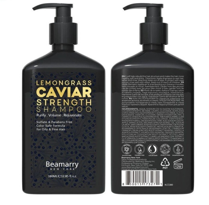 BeaMarryŞAMPUANLARBeamarry Lemongrass Caviar Strength Shampoo 380 ml