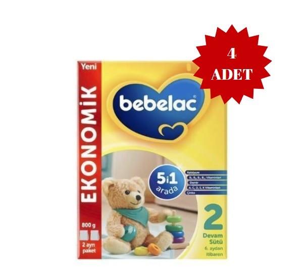 BEBELACBEBEK MAMALARIBebelac 2 Devam Sütü 6 Ay+ 800 gr 4 Adet
