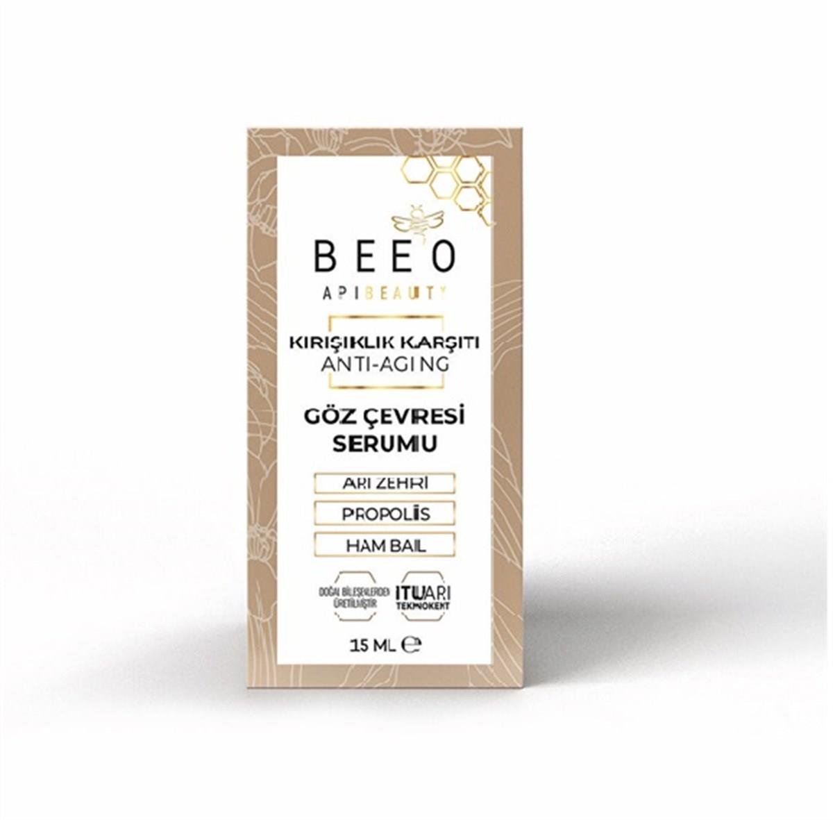 BEEOGÖZ ÇEVRESİ BAKIMIBee'o Apibeauty Kırışıklık Karşıtı Göz Çevresi Serumu 15 ml