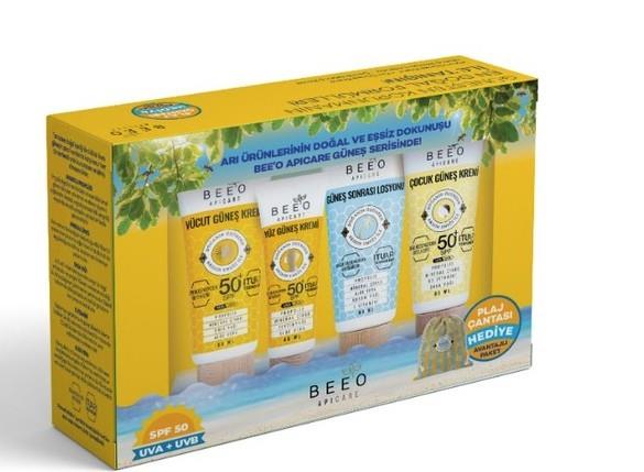 BEEOGÜNEŞ ÜRÜNLERİBee'o Apicare Avantajlı Paket - Plaj Çantası Hediyeli