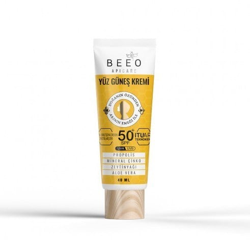 BEEOGÜNEŞ ÜRÜNLERİBee'o Yüz İçin Güneş Kremi Spf50 40 ml