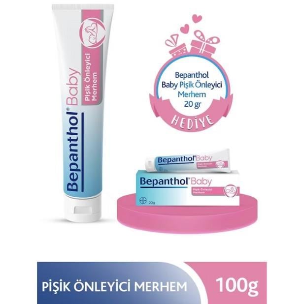 BEPANTHOLPİŞİK KREMLERİBepanthol Baby Pişik Önleyici Merhem 100 gr + 20 gr Hediyeli