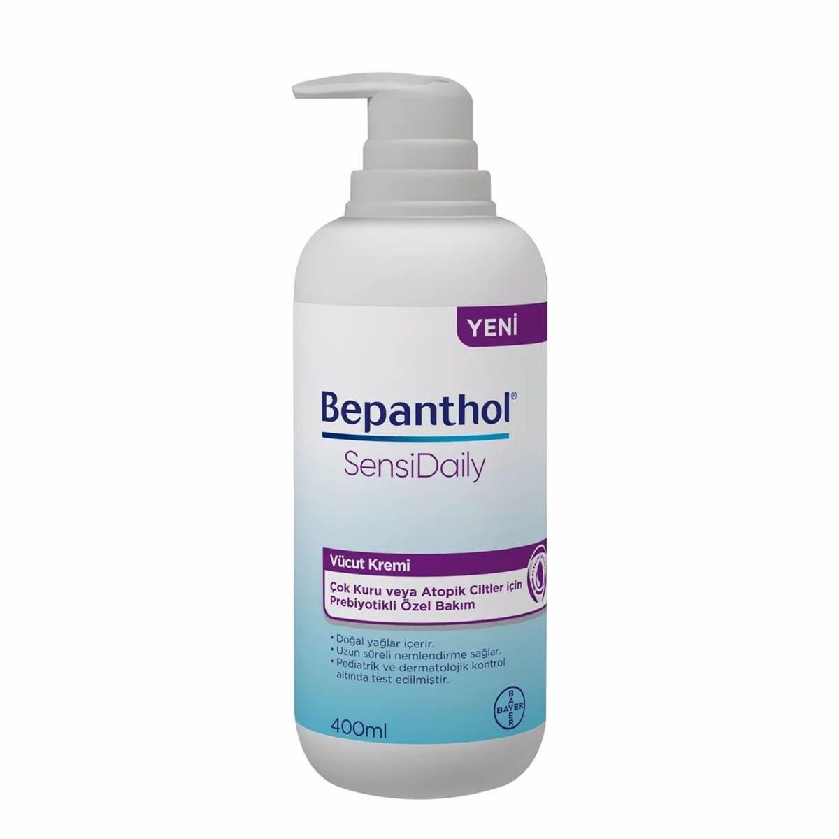 BEPANTHOLVÜCUT NEMLENDİRİCİLERBepanthol Sensidaily Vücut Kremi 400 ml