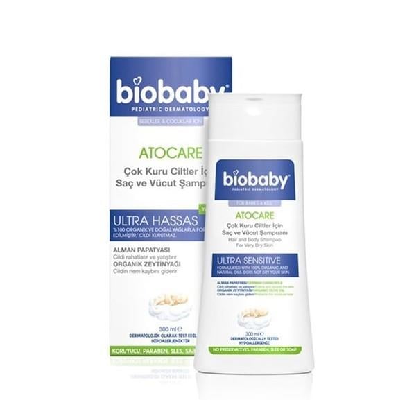 BIOBABYBEBEK VE ÇOCUK ŞAMPUANLARIBiobaby Kuru ve Atopik Ciltler İçin Şampuan 300 ml