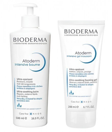 BİODERMANEMLENDİRİCİLERBioderma Atoderm İntensive Balm 500 ml + Bioderma Atoderm İntensive Foaming 200 ml Hediye