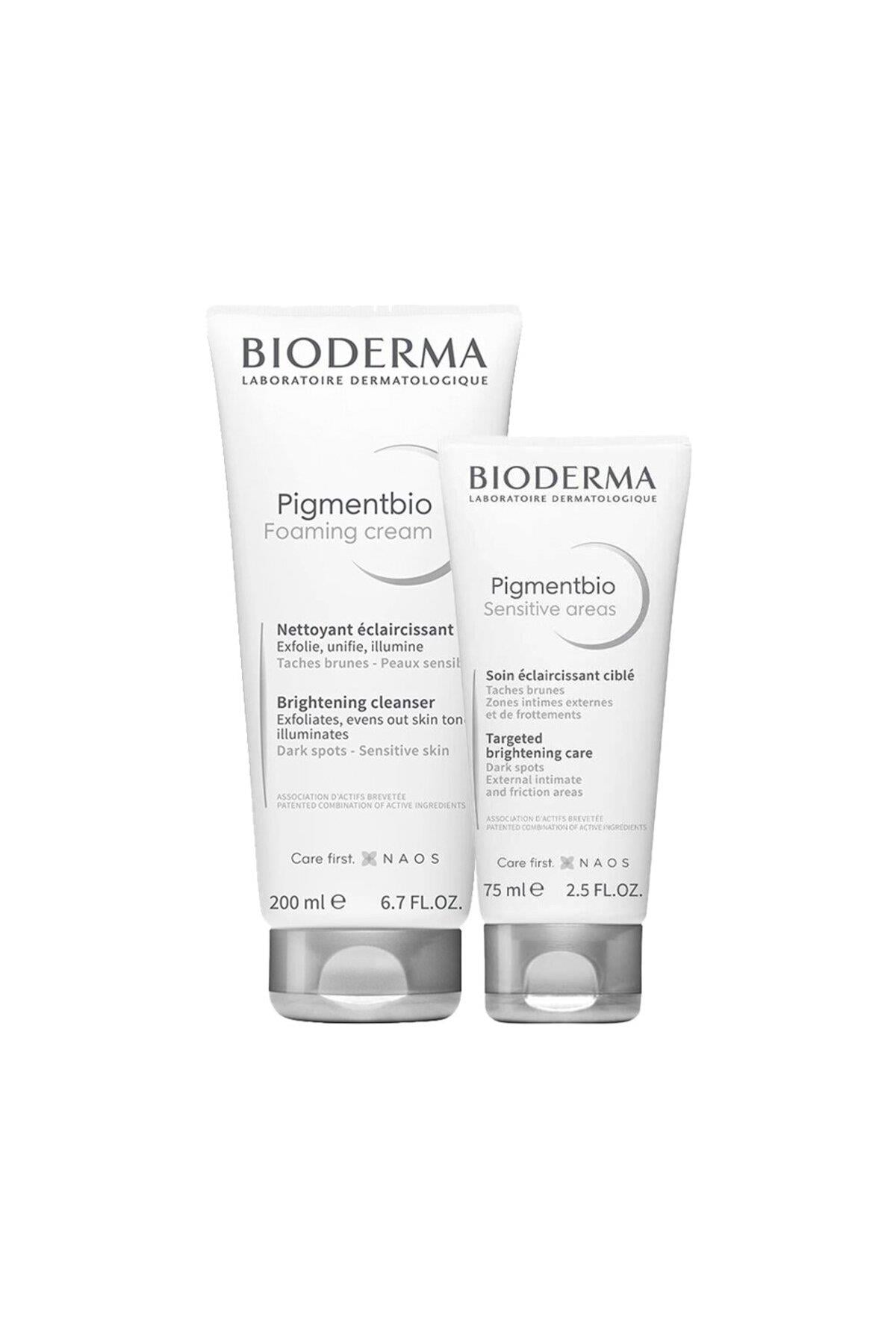 BİODERMANEMLENDİRİCİLERBioderma Leke Ve Cilt Kararması Karşıtı Bakım Seti Pigmentbio Sensitive Areas 75 ml+ Pigmentbio Foam 200 ml