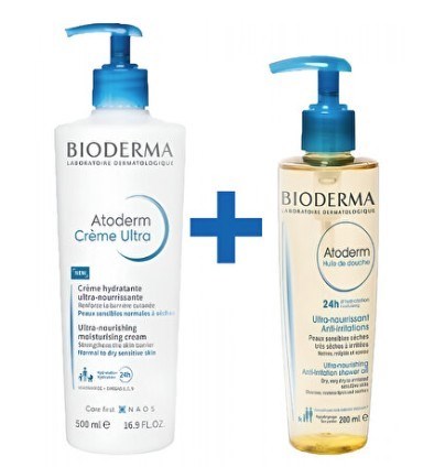 BİODERMAYÜZ TEMİZLEYİCİLERBioderma Atoderm Cream Ultra 500 ml + Shower Oil 200 ml
