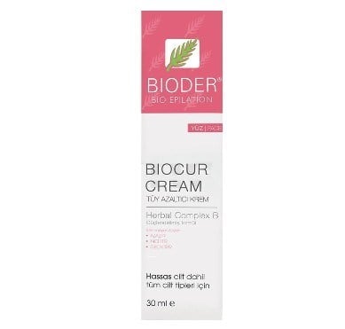 BİODERTÜY DÖKÜCÜLER VE GİDERİCİLERBioder Biocure Cream Yüz İçin Tüy Azaltıcı Krem 30 ml