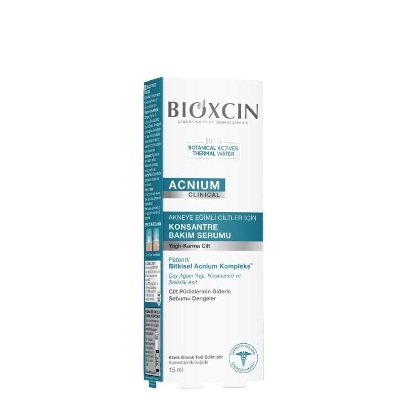 BİOXCİNCİLT BAKIM SERUMLARIBioxcin Acnium Karma ve Yağlı Ciltler İçin Konsantre Bakım Serumu 15 ml