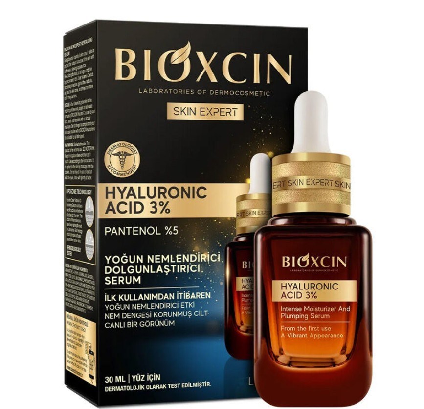 BİOXCİNCİLT BAKIM SERUMLARIBioxcin Hyaluronic Acid %3 Yoğun Nemlendirici Dolgunlaştırıcı Serum 30 ml